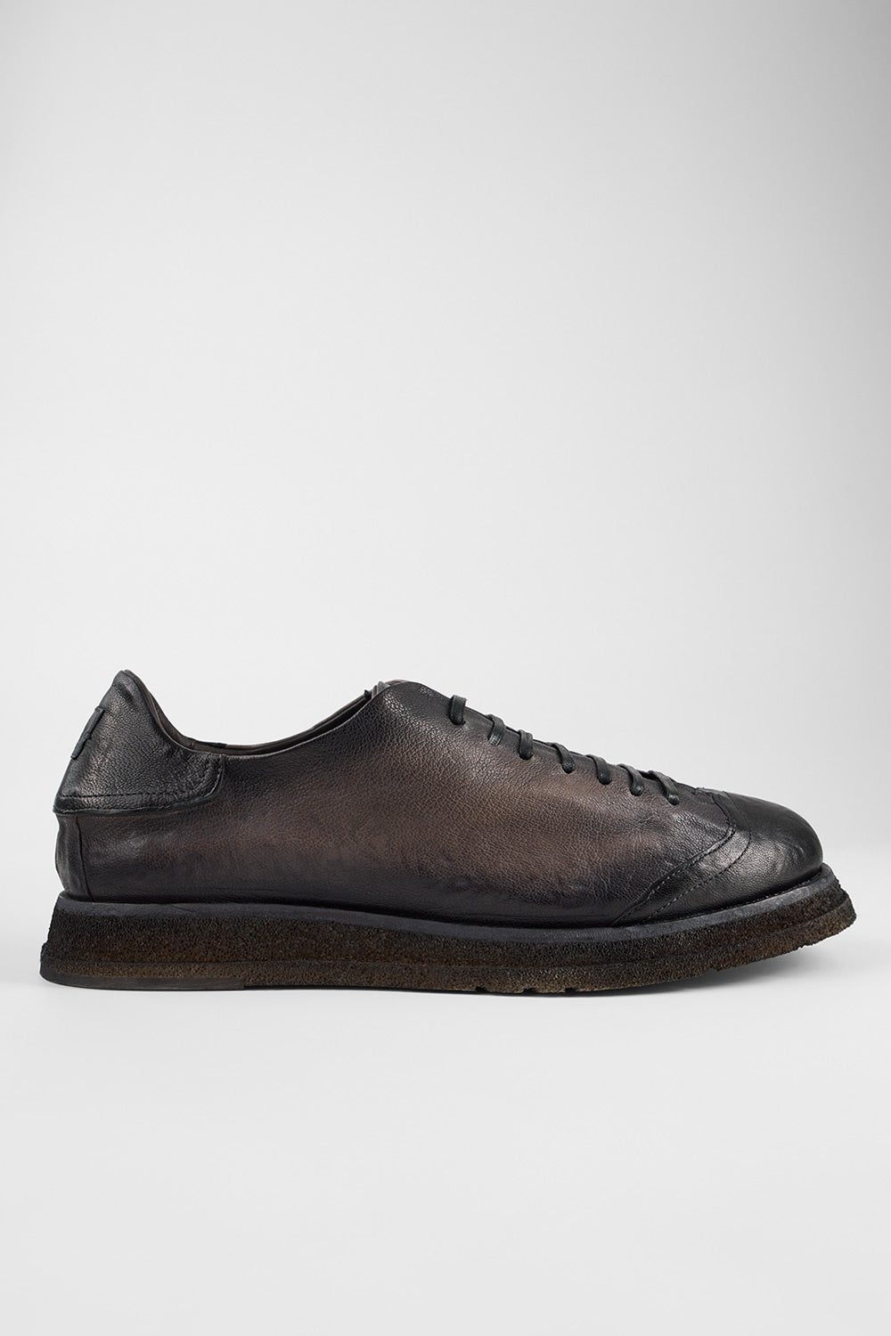 AJAX steel-grey distressed lightweight hybrid sneakers.