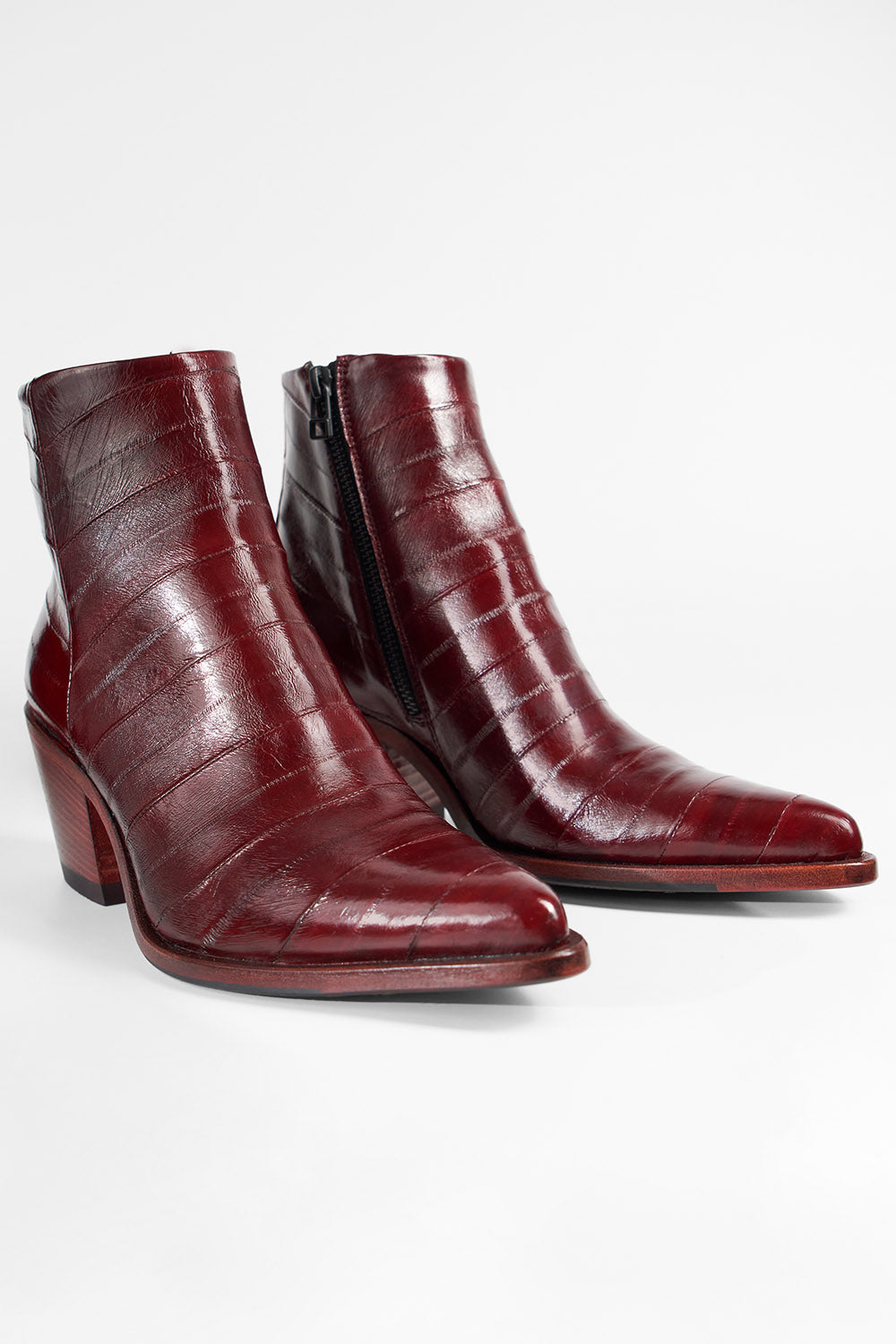 AUSTIN passion-red texan boots.