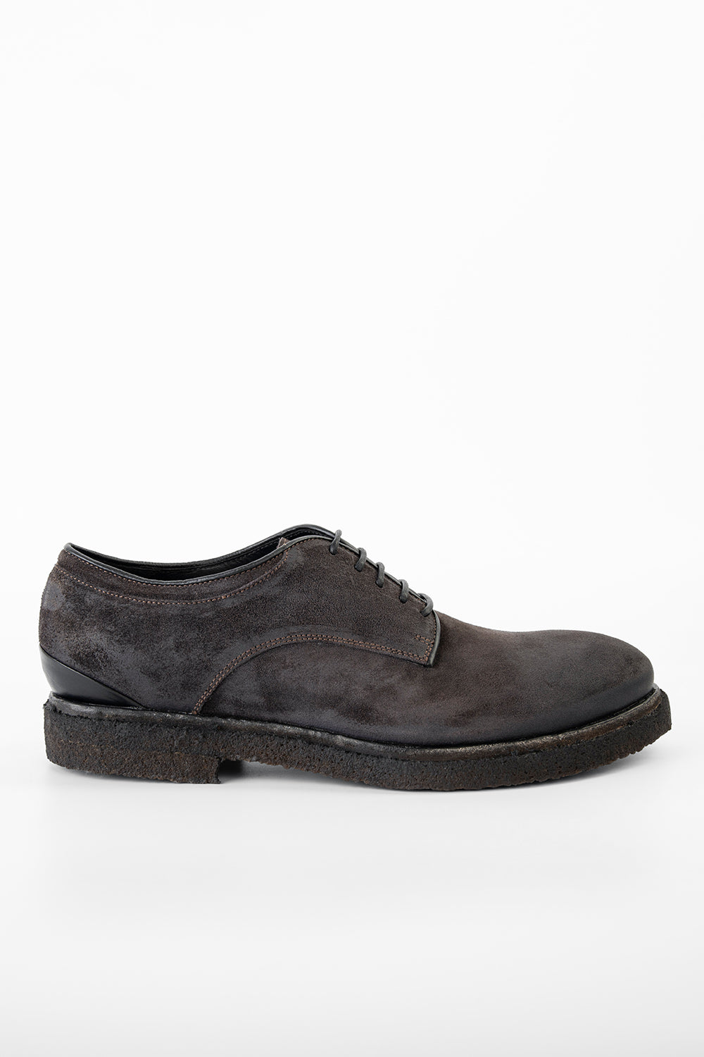 BROMPTON grey suede derby shoes | untamed street – UNTAMED  display picture 1
