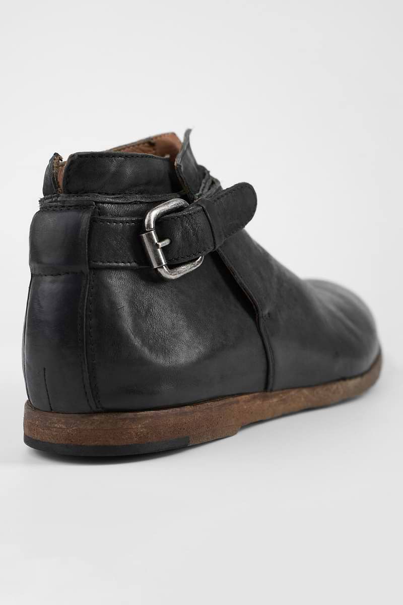 Bruce Rappaport Boot BRUCE black buckle ankle boots | untamed street – UNTAMED STREET