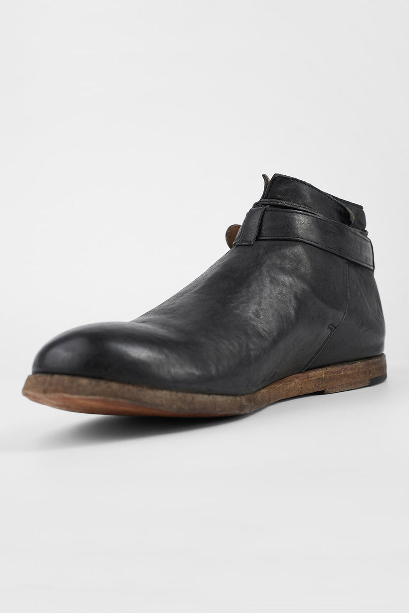BRUCE black buckle ankle boots | untamed street – UNTAMED STREET