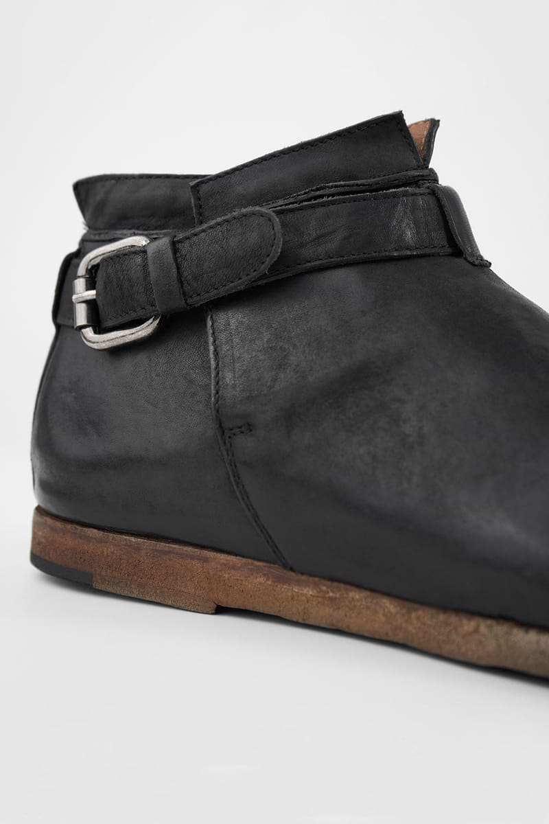 Bruce Rappaport Boot BRUCE black buckle ankle boots | untamed street – UNTAMED STREET