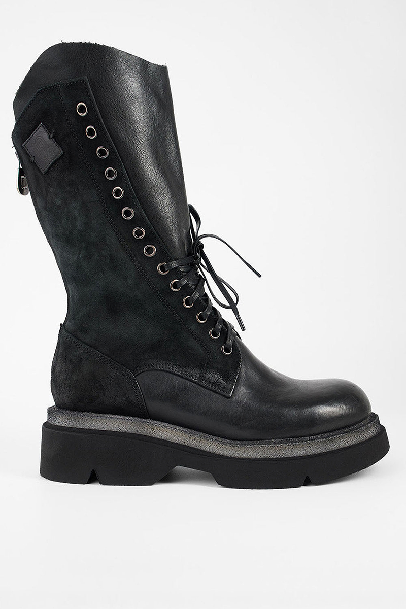 CROFT urban-black suede lightweight lace up boots | untamed  display picture 3