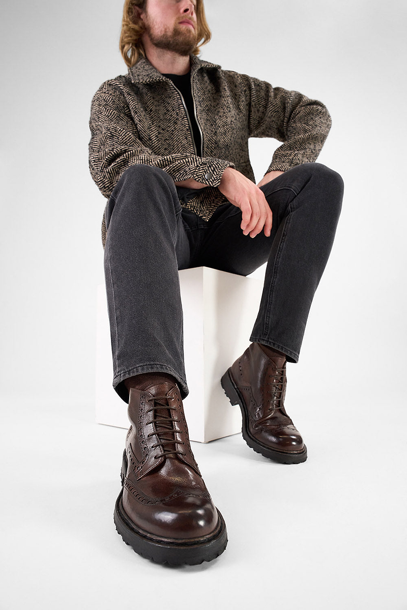 DRAKE chestnut brogue chukka boots | untamed street – UNTAMED STREET