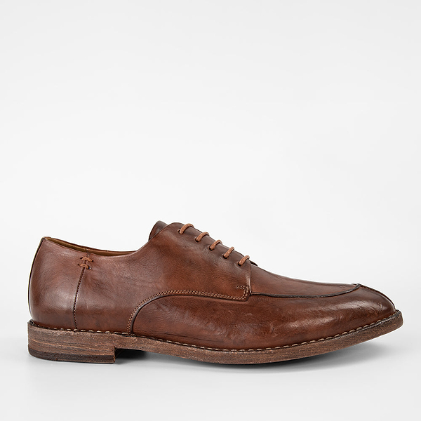 Principe Di Bologna Shoes Brown Leather Made In Italy Handcrafted Mens 43 US 9 Bologna Italian Deerskin Penny Loafers - Cuoio | Martin Dingman main image 4