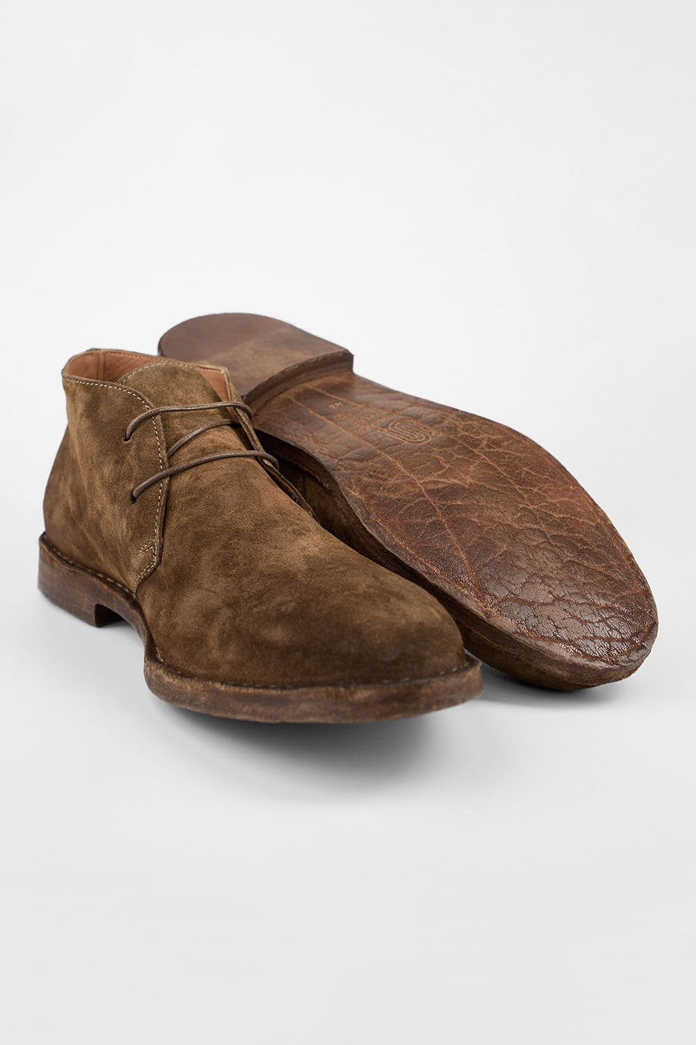 HAVEN barley-brown suede chukka boots.