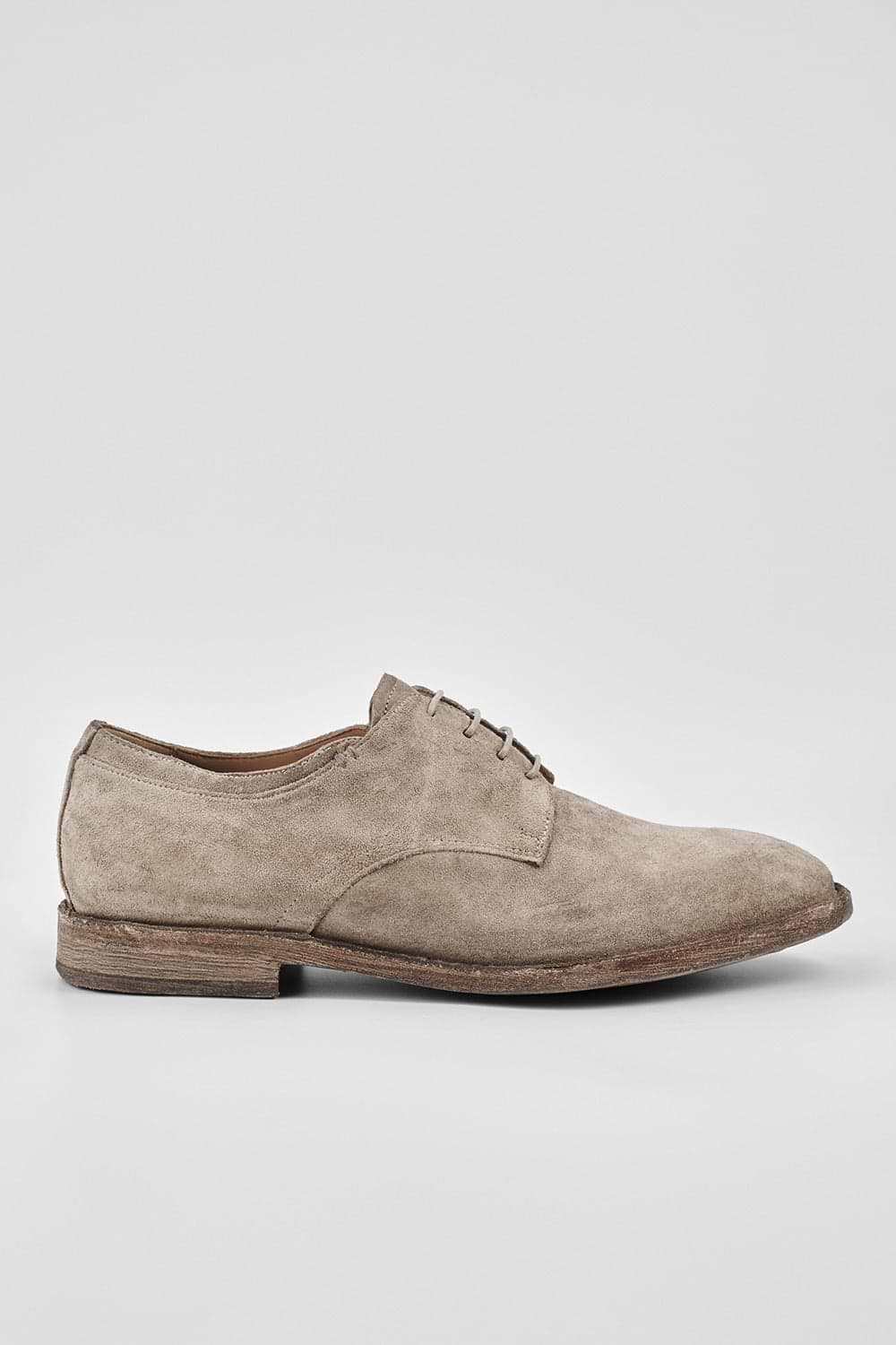 HAVEN linen-grey suede derby shoes | untamed street  display picture 3