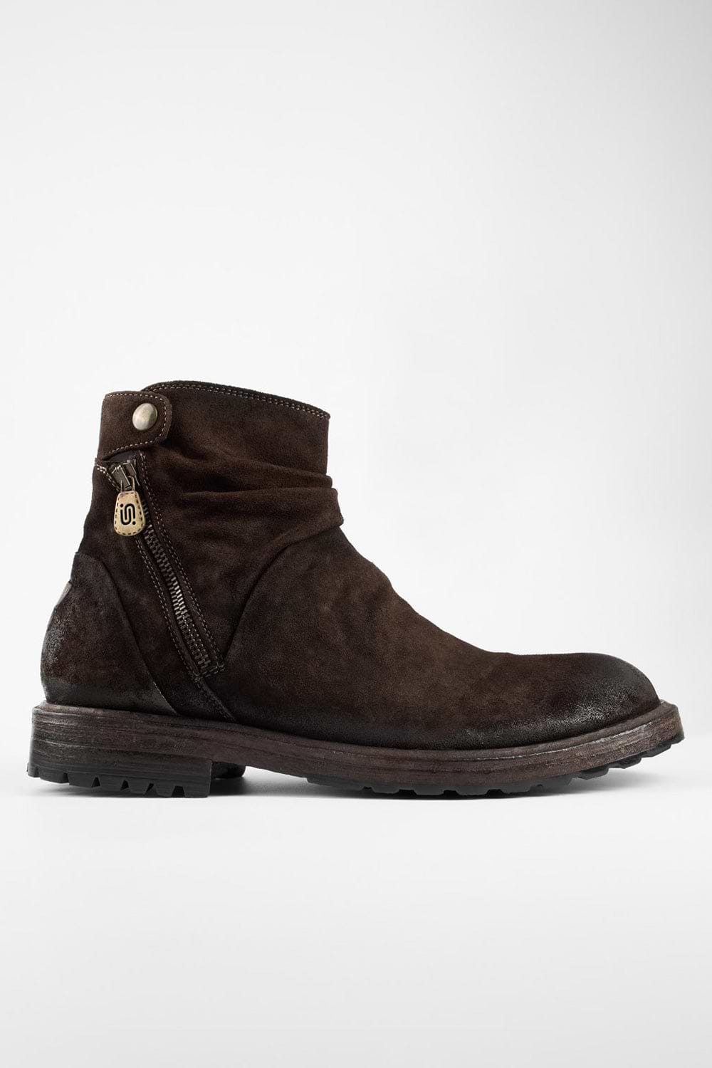 KEATS brown suede laceless boots | untamed street – UNTAMED STREET