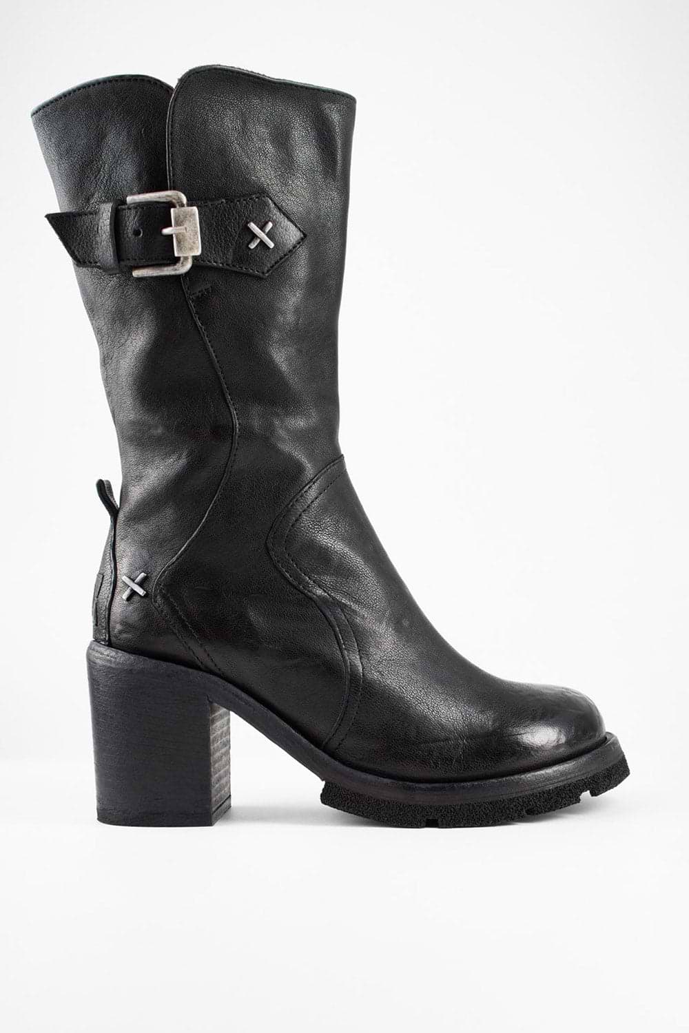 EDEN urban-black embellished high boots.
