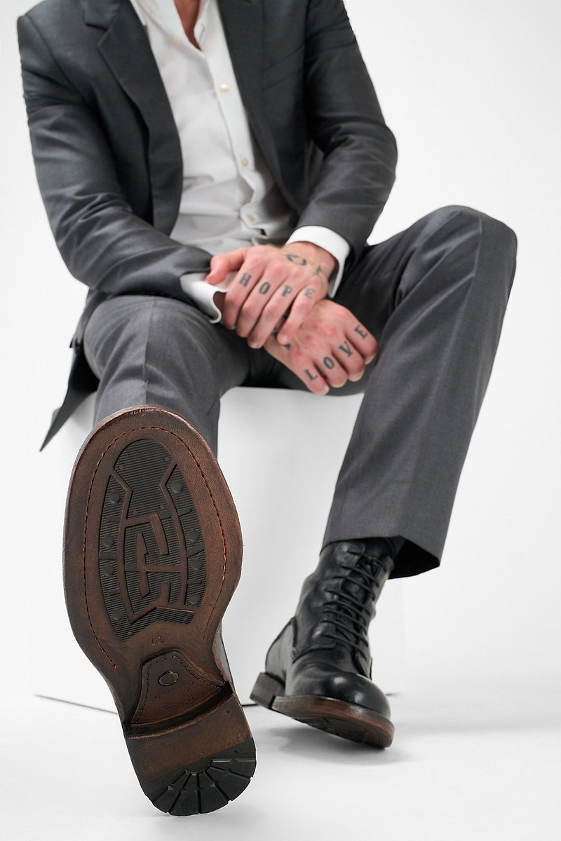 EYTON Black military boots | untamed street