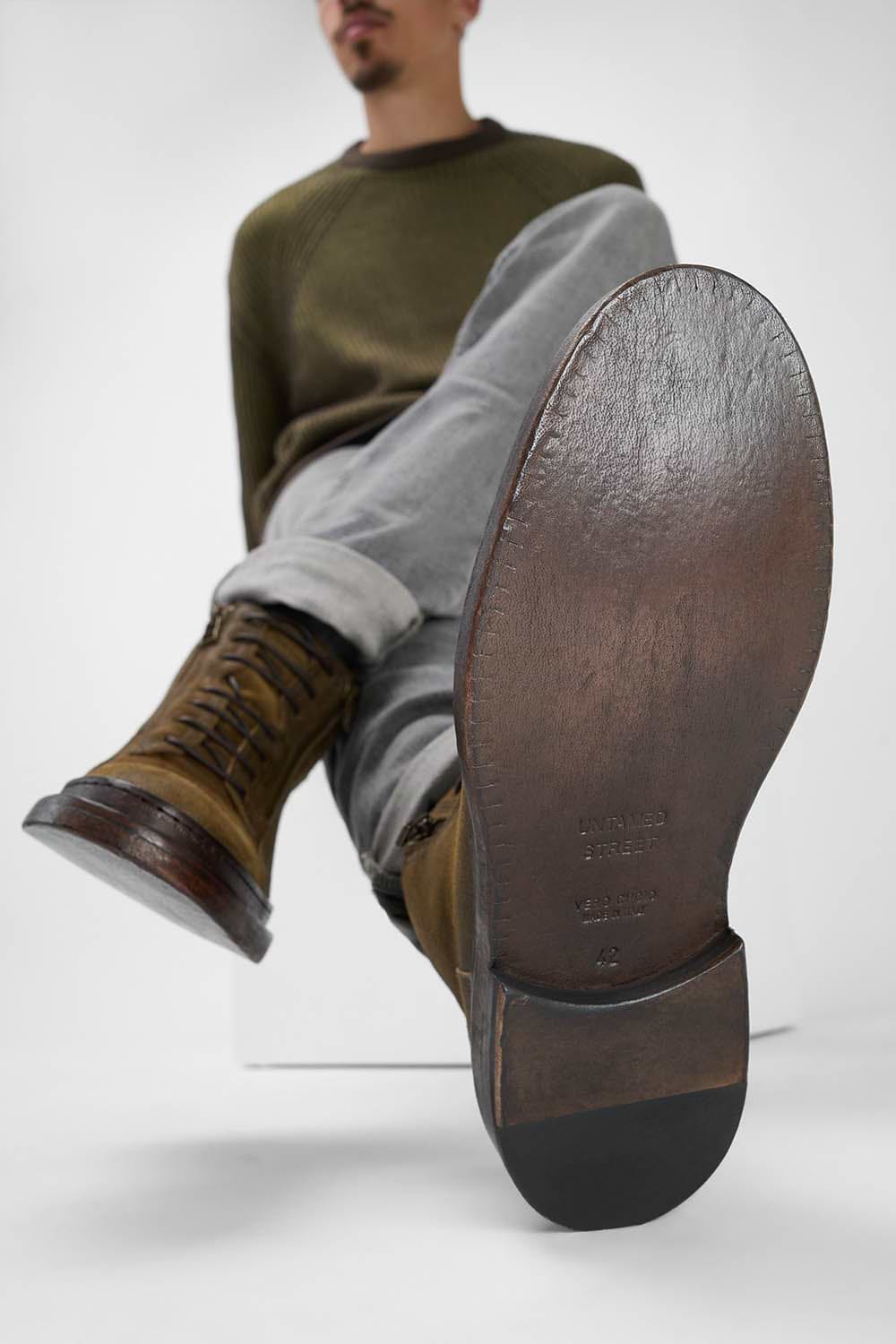 YORK tundra suede welted chukka boots | untamed street  display picture 3