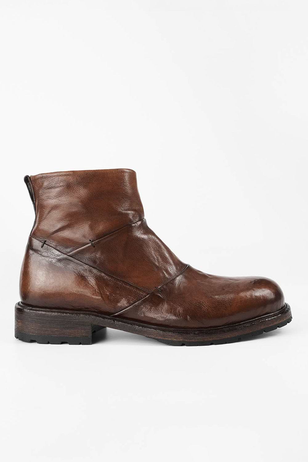 ROWLEY cognac laceless boots | untamed street – UNTAMED STREET