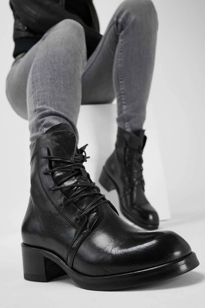 EXETER jet-black lace up boots | untamed street UNTAMED STREET EXETER jet-black lace up boots | untamed street UNTAMED STREET
