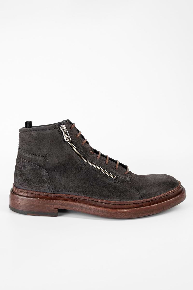 YORK grey suede welted chukka boots | untamed street  display picture 2
