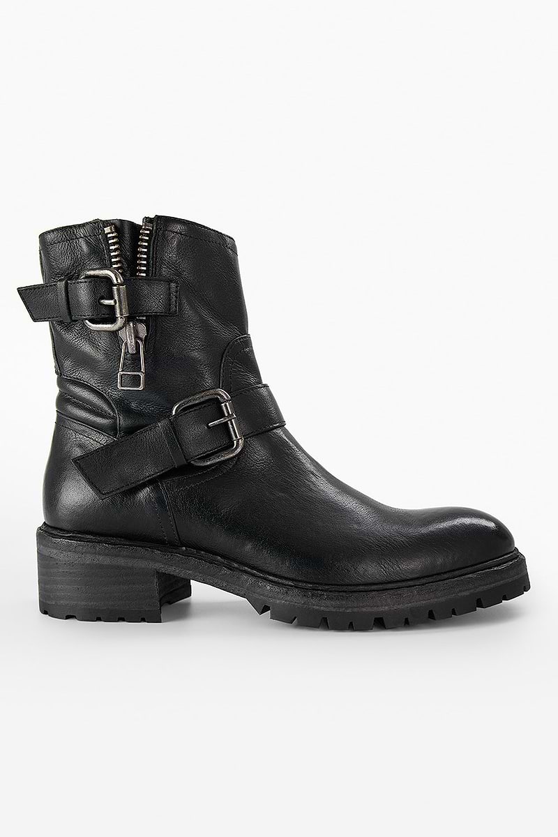 urban biker boots RADNOR urban-black short bikers
