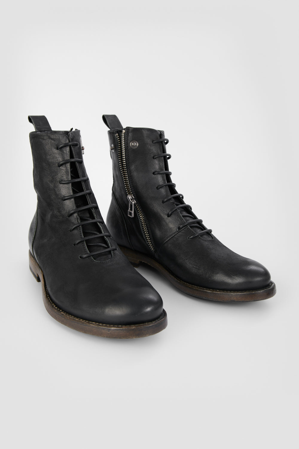 SLOANE black lace-up boots | untamed street – UNTAMED STREET