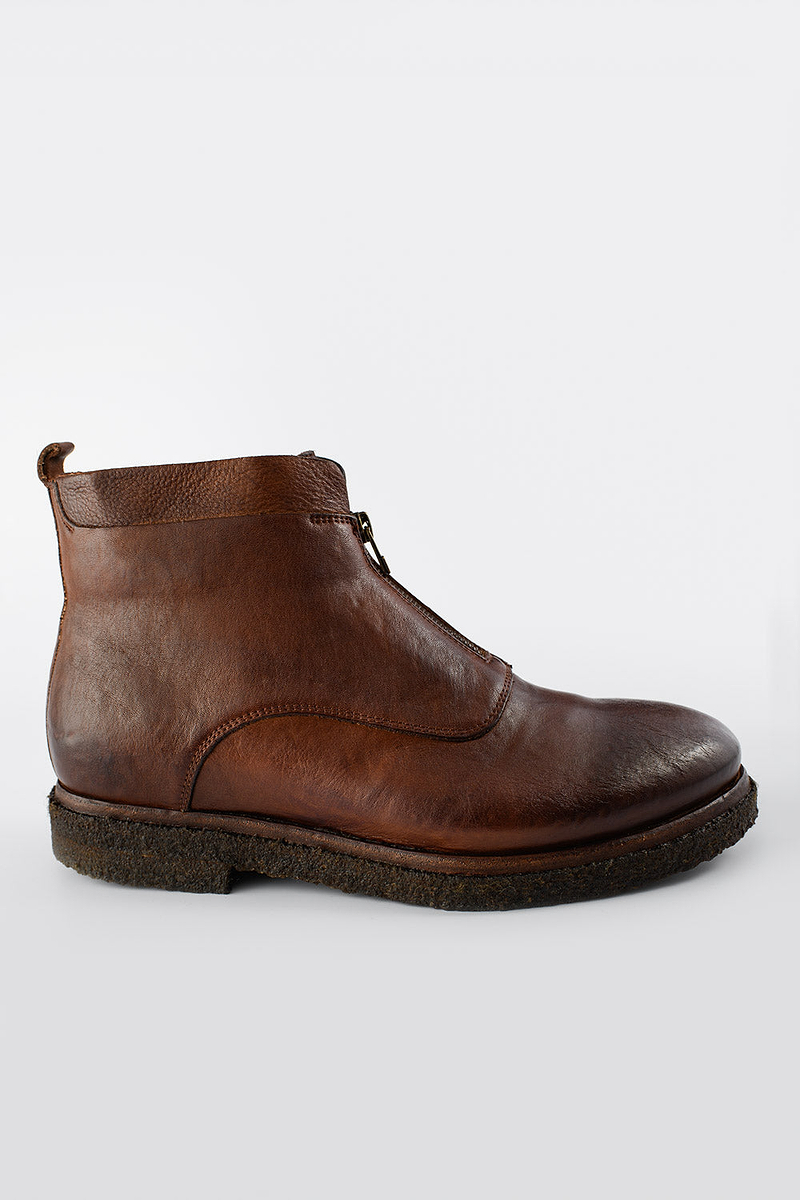 BROMPTON mid-brown ankle boots | untamed street – UNTAMED STREET