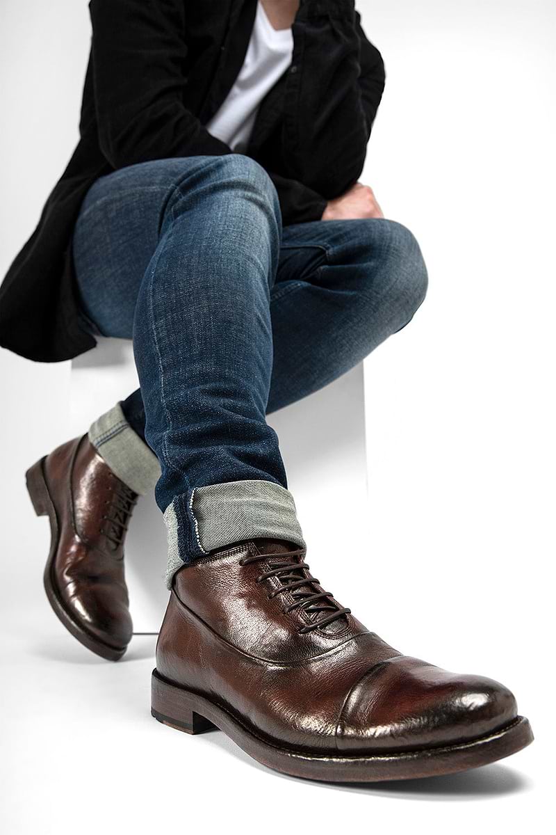 Untamed Street Italy Brown Leather Cap Toe Chukka Boots Men 7 US / 40 EU ASTON brown chukka boots | untamed street – UNTAMED STREET main image 3