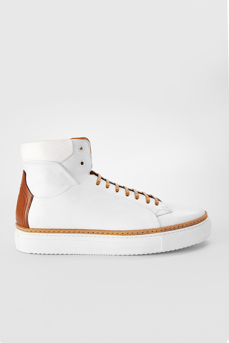 SOHO white high sneakers | untamed street – UNTAMED STREET
