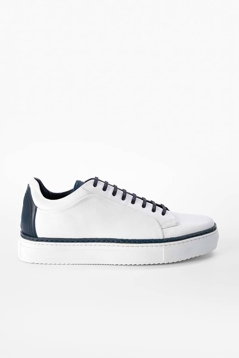 SOHO white blue welted sneakers | untamed street – UNTAMED  display picture 3