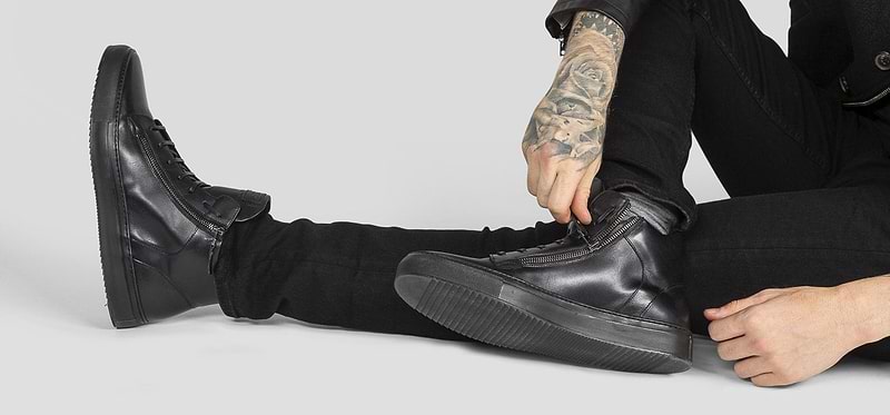 SOHO black high sneakers