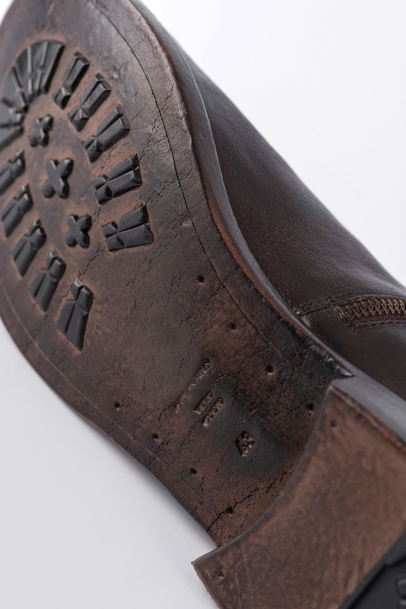 Sloane dark-cocoa double zip ankle boots SLOANE dark-brown double-zip ankle boots | untamed street  main image 4
