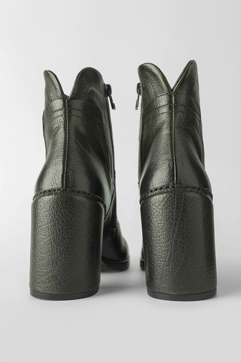 RICHMOND green ankle boots | untamed street  UNTAMED STREET