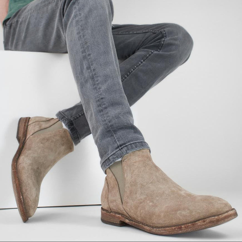 Tecovas The Luke Sawdust Roughout  Suede Leather Chelsea Boots Mens 10D Vibram The luke tecovas - Gem main image 3